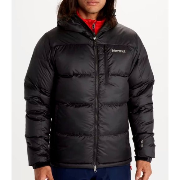 MARMOT Guides 700 Down Hoody Mens 4X Big Winter Parka/Jacket/Coat Black $300